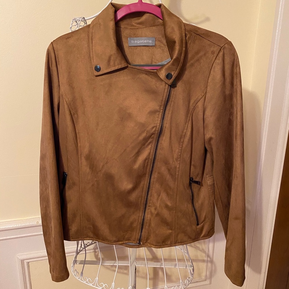 NWOT bagatelle Suede Moto Jacket